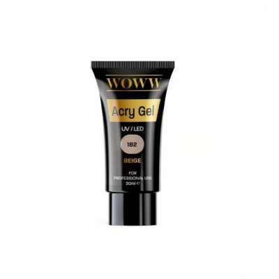 Acry Gel Νυχιών Uv/Led WOWW Cosmetics Νο 182 Beige 30ml