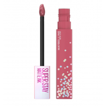 Υγρό κραγιόν με Ματ Τελείωμα Maybelline Super Stay Matte Ink No 395 Birthday Besties