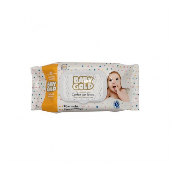 Υγρά Μωρομάντηλα BABY GOLD Wet Towels Chamomile Flip Up (100τμχ)