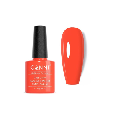 Ημιμόνιμο Βερνίκι Canni Nail Art Color Coat Neon Orange 144 7.3ml