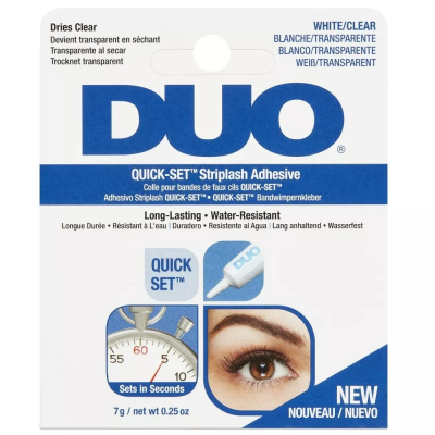Κόλλα για Βλεφαρίδες Διάφανη Duo Lash Quick-Set Striplash Adhesive White/Clear 7g