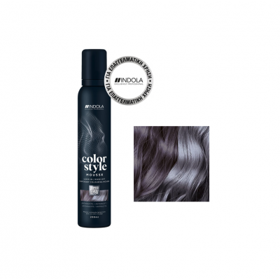 Αφρός Μαλλιών με Χρώμα Indola Color Style Mousse Anthracite 200ml