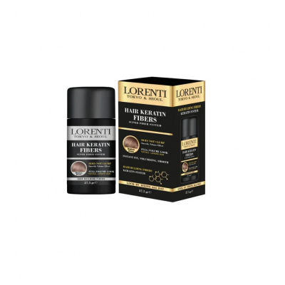 Πούδρα για Γεμάτα Μαλλιά LORENTI Hair Fiber Καστανό 27.5gr