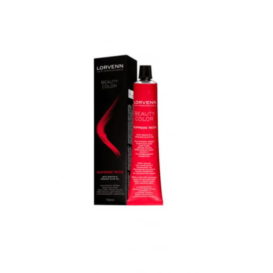 Βαφή μαλλιών Lorvenn Beauty Color No 7.56 (Ξανθό Ακαζού Κόκκινο) 70ml
