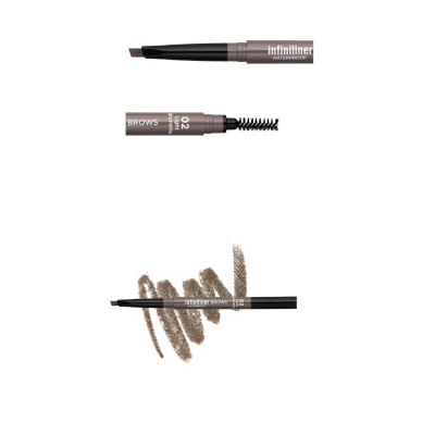 Μολύβι Φρυδιών  MON REVE Infiniliner Gel Brow Pencil 02