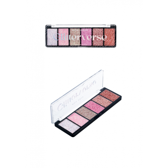 Παλέτα Σκιών με 6 Glitter Αποχρώσεις Mon Reve Glitterverse Palette