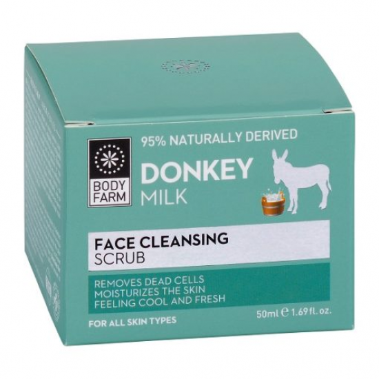 Κρέμα Απολέπισης Προσώπου Bodyfarm Donkey Milk 50ml – Φυσικός Καθαρισμός & Ενυδάτωση