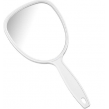 Καθρέφτης Μακιγιάζ Hair Tools με Λαβή Λευκός