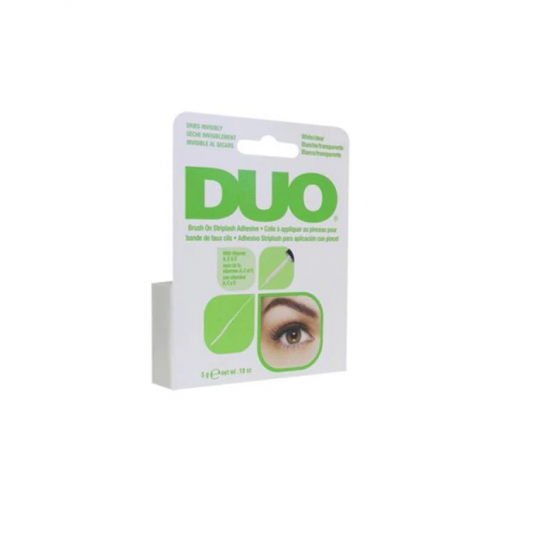 Κόλλα για Βλεφαρίδες Διάφανη Duo Lash Brush-On Striplash Adhesive White/Clear 5ml