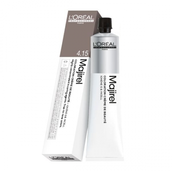 Βαφή μαλλιών LOreal Professionnel Majirel  Νο 4.15 Καστανό Σαντρέ Ακαζού 60ml