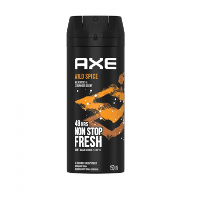 Ανδρικό Αποσμητικό Σώματος σε Spray Axe 48h Wild Spice Body Spray 150ml