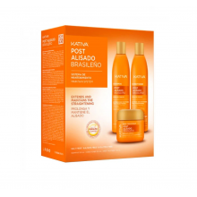 Kit Περιποίησης Μαλλιών για μετά την Κερατίνη Χωρίς Θειικά Άλατα και Sulfate Kativa Post Treatment Keratin (Σαμπουάν 225ml / Conditioner 225ml / Μάσκα Μαλλιών 150ml)