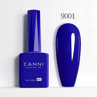 Ημιμόνιμο Βερνίκι Canni Color Nail Gel No 9001 Νavy Blue Hema Free 9ml