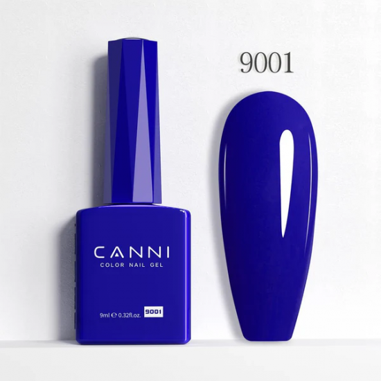 Ημιμόνιμο Βερνίκι Canni Color Nail Gel No 9001 Νavy Blue Hema Free 9ml