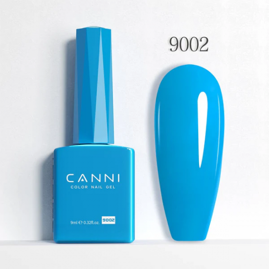 Ημιμόνιμο Βερνίκι Canni Color Nail Gel No 9002 Dodger Blue Hema Free 9ml