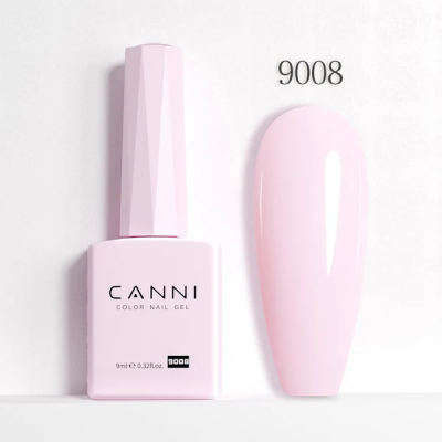 Ημιμόνιμο Βερνίκι Canni Color Nail Gel No 9008 Pale Pink Hema Free 9ml