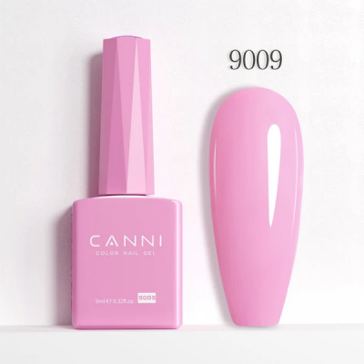 Ημιμόνιμο Βερνίκι Canni Color Nail Gel No 9009 Taffy Pink Hema Free 9ml