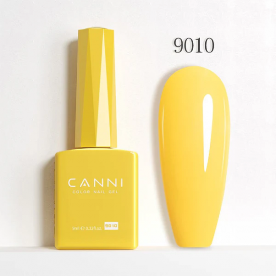 Ημιμόνιμο Βερνίκι Canni Color Nail Gel No 9010 Daisy Yellow Hema Free 9ml