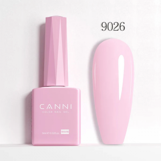 Ημιμόνιμο Βερνίκι Canni Color Nail Gel No 9026 Light Pink Hema Free 9ml