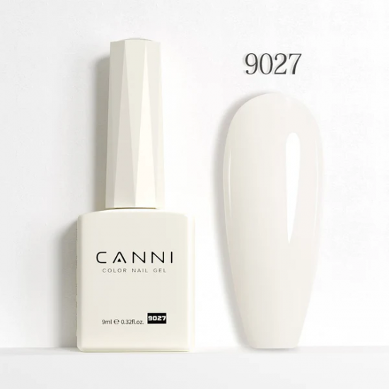 Ημιμόνιμο Βερνίκι Canni Color Nail Gel No 9027 Smoke White Hema Free 9ml