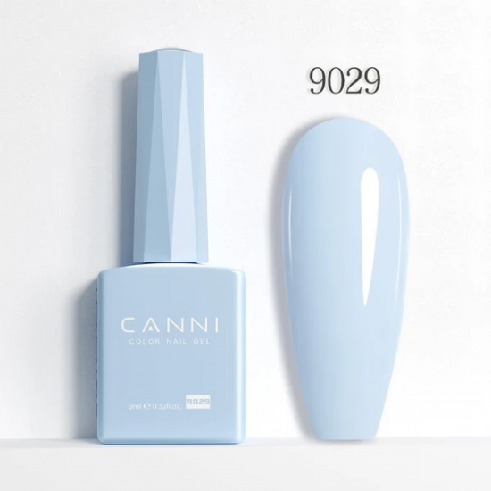 Ημιμόνιμο Βερνίκι Canni Color Nail Gel No 9029 Soft Baby Blue Hema Free 9ml