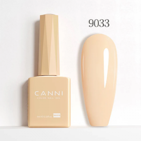 Ημιμόνιμο Βερνίκι Canni Color Nail Gel No 9033 Peachpuff Hema Free 9ml