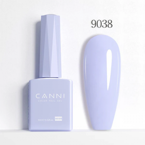 Ημιμόνιμο Βερνίκι Canni Color Nail Gel No 9038 Pale Lavender Hema Free 9ml