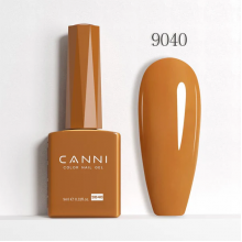 Ημιμόνιμο Βερνίκι Canni Color Nail Gel No 9040 Orange Brown Hema Free 9ml