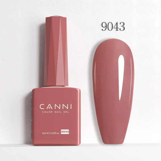 Ημιμόνιμο Βερνίκι Canni Color Nail Gel No 9043 Antique Red Hema Free 9ml