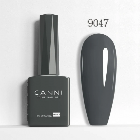 Ημιμόνιμο Βερνίκι Canni Color Nail Gel No 9047 Dimgray Hema Free 9ml