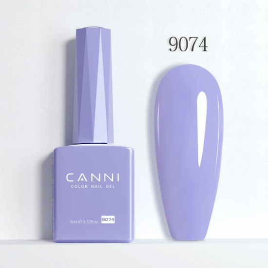 Ημιμόνιμο Βερνίκι Canni Color Nail Gel No 9074 Cold Purple Hema Free 9ml