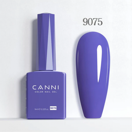 Ημιμόνιμο Βερνίκι Canni Color Nail Gel No 9075 Blueberry Hema Free 9ml