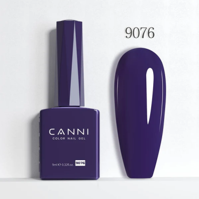 Ημιμόνιμο Βερνίκι Canni Color Nail Gel No 9076 Violent Violet Hema Free 9ml