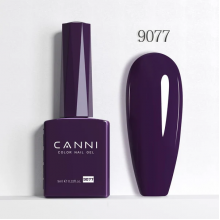 Ημιμόνιμο Βερνίκι Canni Color Nail Gel No 9077 Very Dark Purple Hema Free 9ml