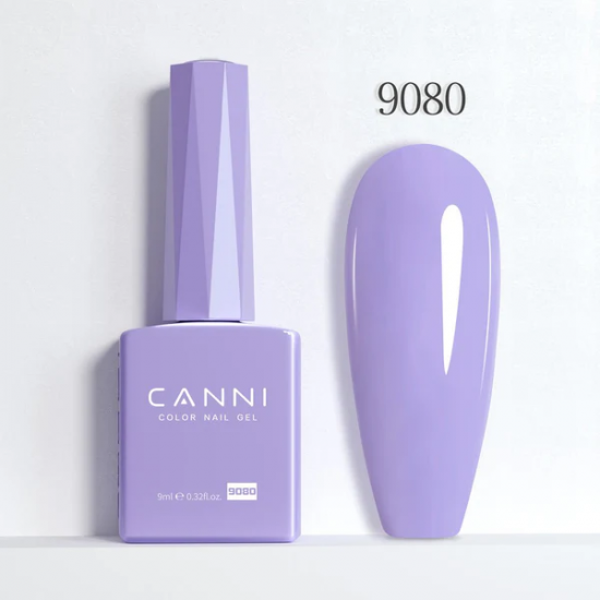 Ημιμόνιμο Βερνίκι Canni Color Nail Gel No 9080 Pale Violet Hema Free 9ml