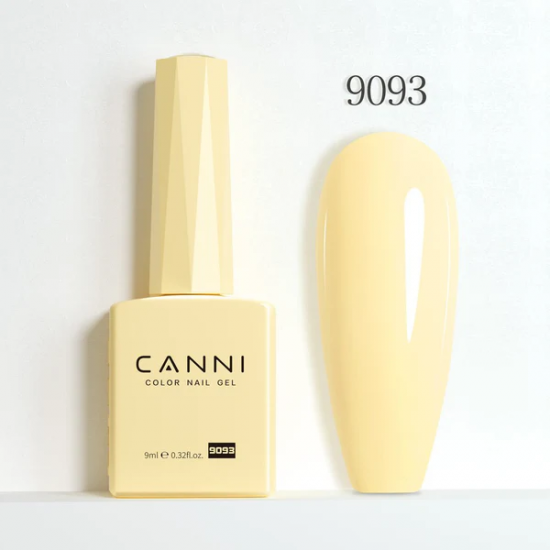Ημιμόνιμο Βερνίκι Canni Color Nail Gel No 9093 Peach Yellow Hema Free 9ml