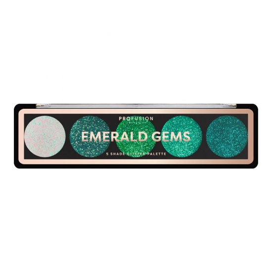 Παλέτα Glitter Profusion – Emerald Gems (5 Αποχρώσεις)