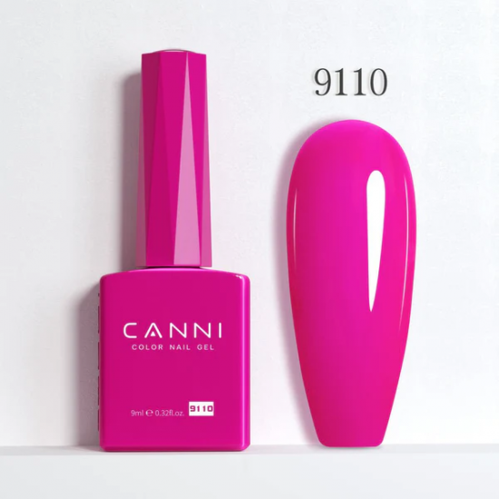Ημιμόνιμο Βερνίκι Canni Color Nail Gel No 9110 Dimorphotheca Magenta Hema Free 9ml