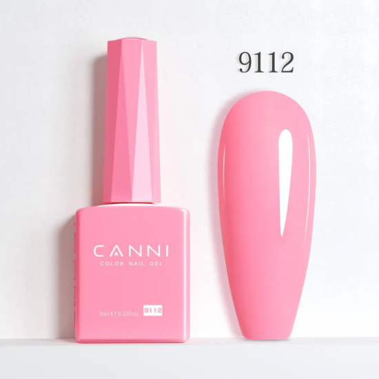 Ημιμόνιμο Βερνίκι Canni Color Nail Gel No 9112 Carnation Pink Hema Free 9ml