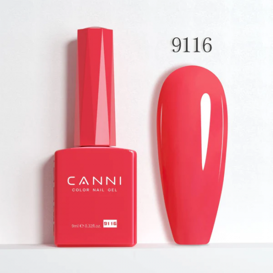 Ημιμόνιμο Βερνίκι Canni Color Nail Gel No 9116 Watermelon Hema Free 9ml