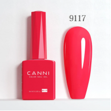 Ημιμόνιμο Βερνίκι Canni Color Nail Gel No 9117 Strawberry Hema Free 9ml