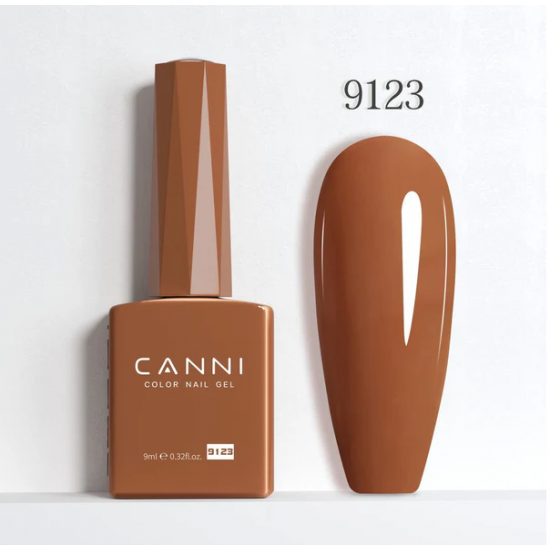 Ημιμόνιμο Βερνίκι Canni Color Nail Gel No 9123 Sepia Skin Free 9ml