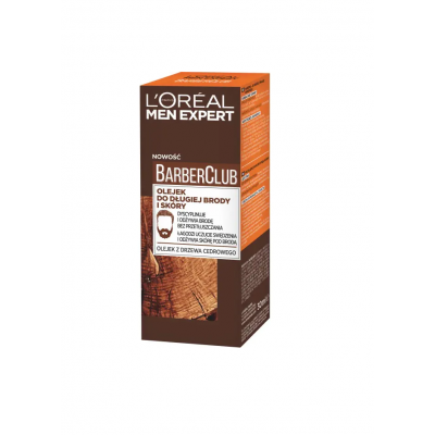 Λαδάκι για Μούσι & Πρόσωπο L'oreal Men Expert Barber Club Long Beard & Skin Οil with Cedarwood 30ml