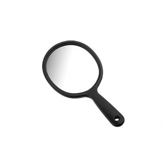 Καθρέφτης Μακιγιάζ με Λαβή– Μαύρος – Επαγγελματικός Χειρός