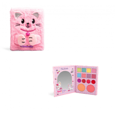 Παιδική Παλέτα Μακιγιάζ σε Συσκευασία Βιβλίο Martinelia Lulu & Duki Palette Book