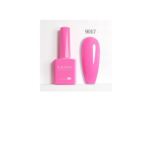Ημιμόνιμο Βερνίκι Canni Color Nail Gel No 9017 Barbie Pink Hema Free 9ml