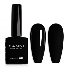 Ημιμόνιμο Βερνίκι Canni Color Nail Gel No 9018 Black Hema Free 9ml