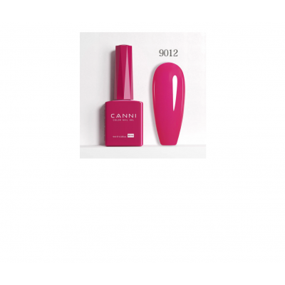 Ημιμόνιμο Βερνίκι Canni Color Nail Gel No 9012 Pink Raspberry Hema Free 9ml