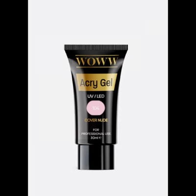 Acry Gel Νυχιών Uv/Led WOWW Cosmetics Νο 104 Cover Nude 30ml