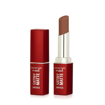 Κραγιόν Golden Rose Mood Satiny Matte Lipstick No 01 Bare Nude